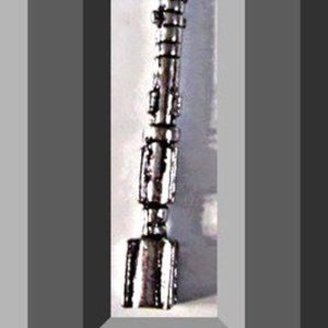 Doctor Who Sonic Screwdriver Theme Necklace Silver Tone